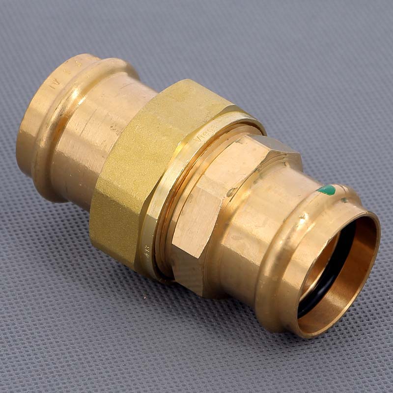 Муфта разъёмная пресс Viega Sanpress бронза 35 мм 130947