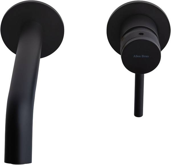 Смеситель для раковины Allen Brau Priority излив 18.4 см черный матовый 5.31030-31