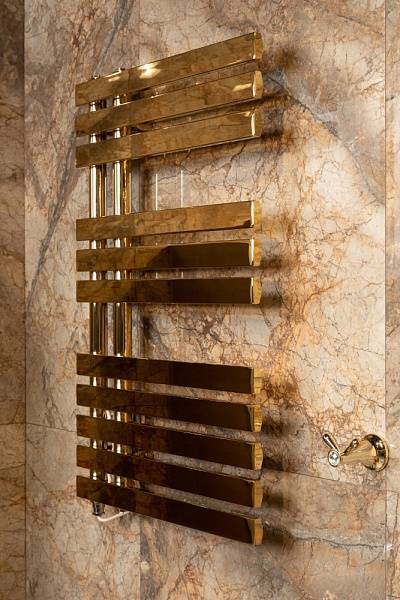 Полотенцесушитель электрический Boheme Venturo 50х9.5х89.8 см золото 721-G