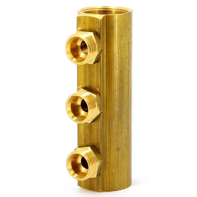 Коллектор магистральный Tiemme 1 1/4 3 выхода 3/4 EK 50 мм 1970068