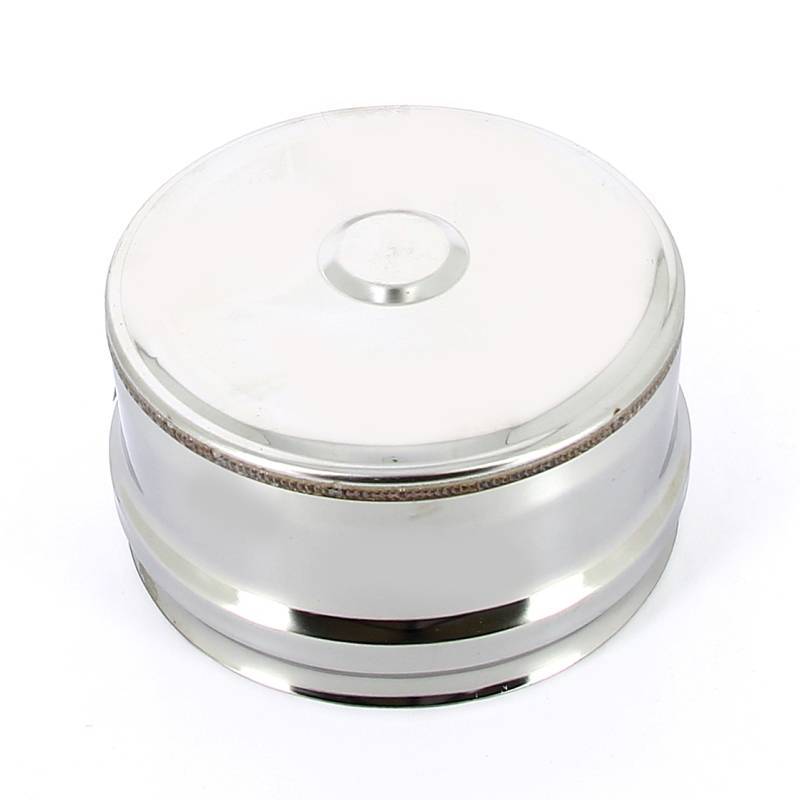 Заглушка дымохода Ferrum нижняя внешняя 130 мм сталь AISI 430 0.5 мм fm20.130.1.F