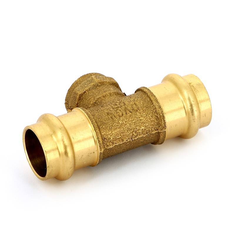 Тройник пресс-В IBP B-Press 22x1/2x22 мм бронза P4130G02204022