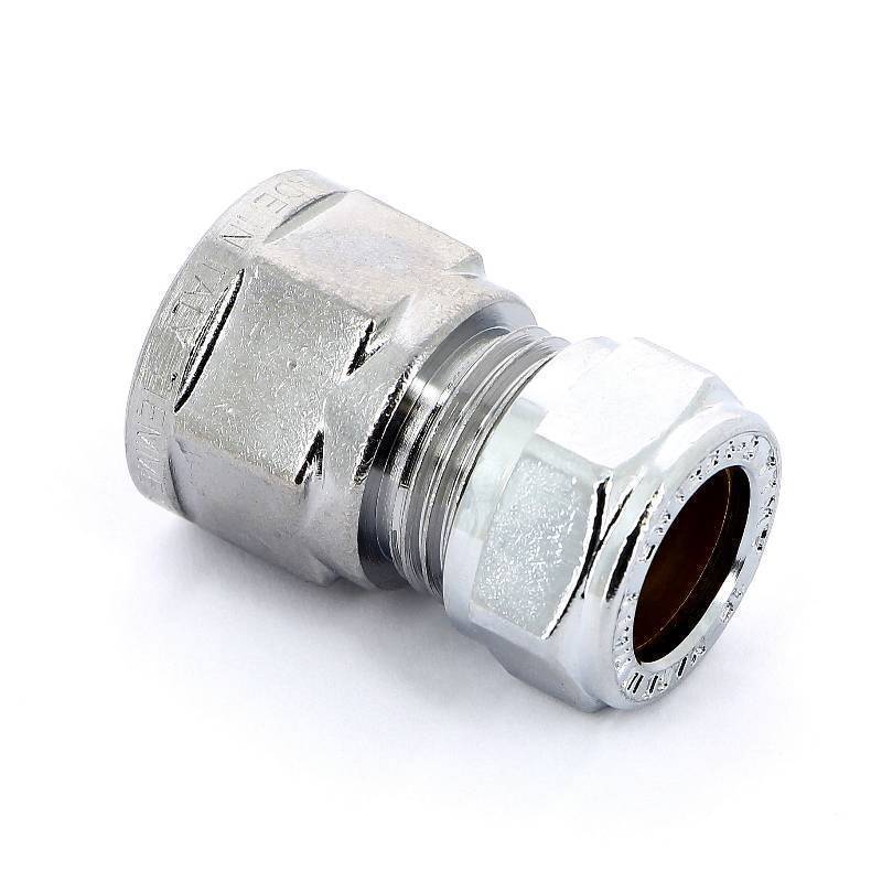 Муфта обжимная хромированная Tiemme 15x1/2 ВР 1130048