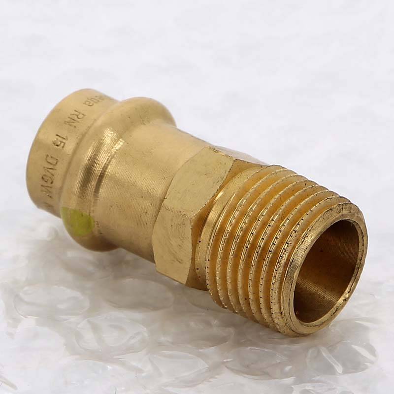 Муфта разъемная Viega Profipress G 15x1/2 пресс-НР бронза 397036