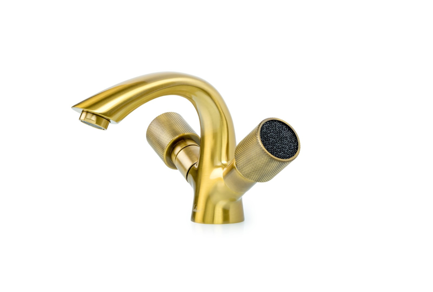 Смеситель для раковины Boheme Royal Cristal на 1 отверстие бронза/черный кристалл 311-Royal/CRST black