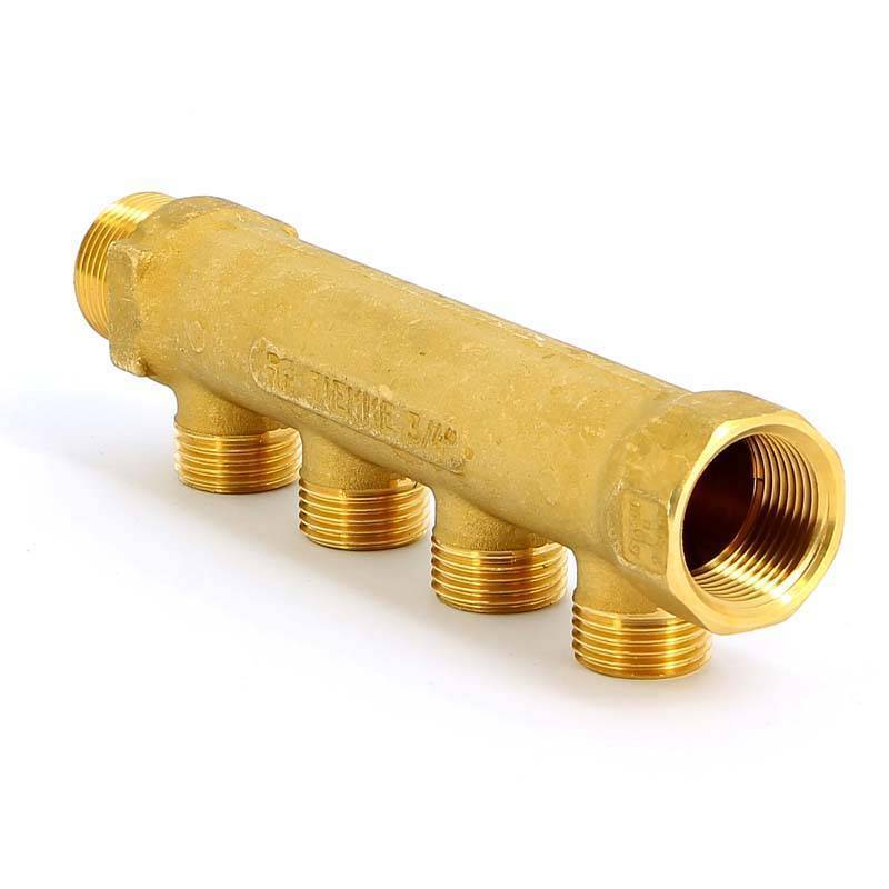 Коллектор TIEMME 3/4 НВ 4 выхода 1/2 Н 36 мм 1910001