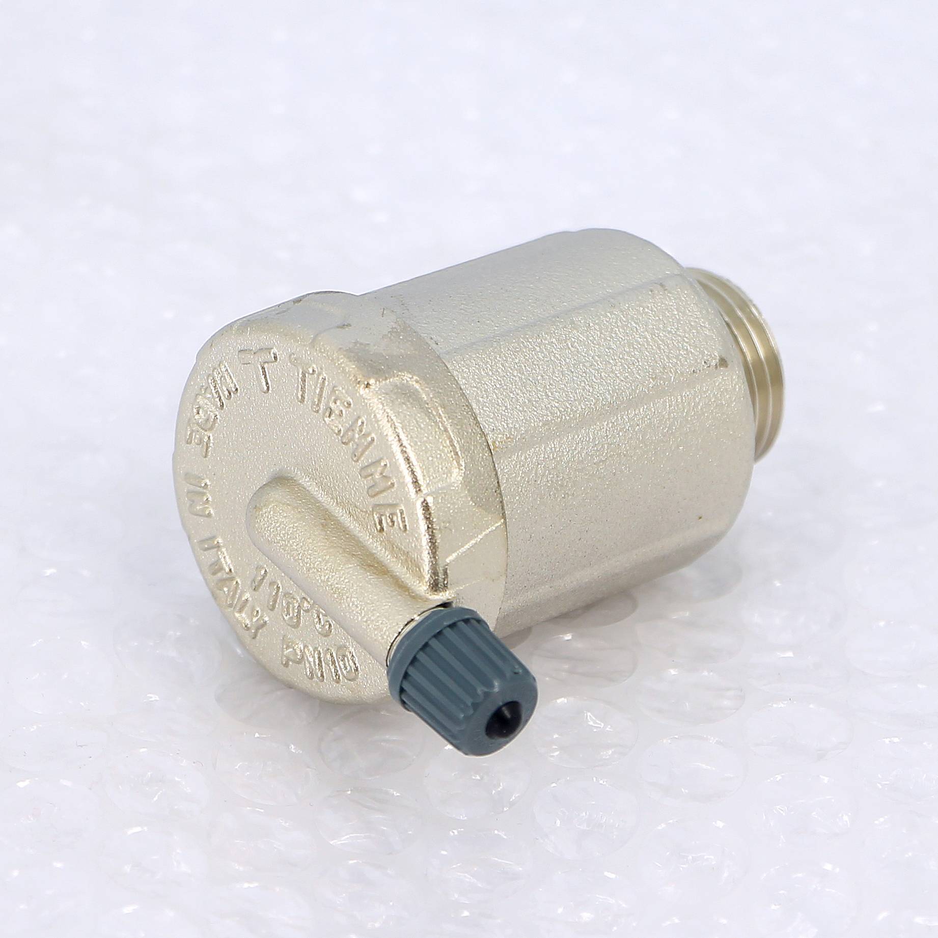 Воздухоотводчик автоматический Tiemme 1/2 боковой выпуск никелированный 1980004