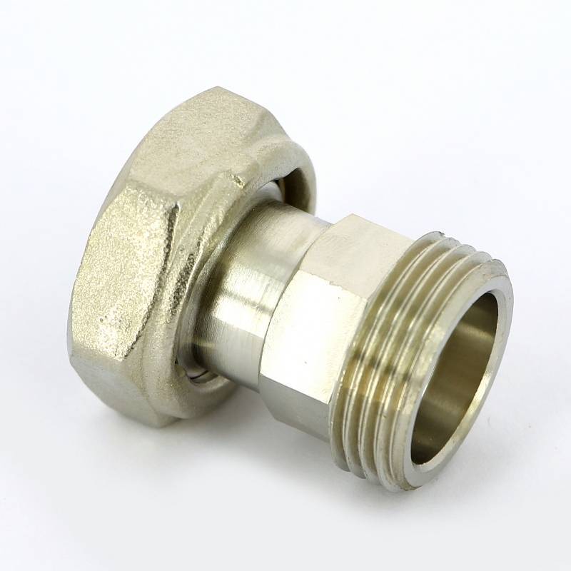 Соединение с накидной гайкой НВ Uni-Fitt 3/4 никелированное с плоской прокладкой 622N3000