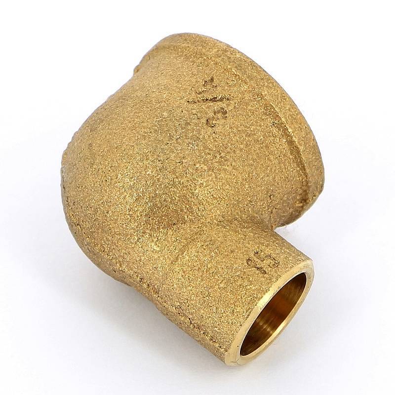 Угол бронзовый 90 градусов под пайку IBP 15 мм х 3/4 ВР 4090G 15x3/4