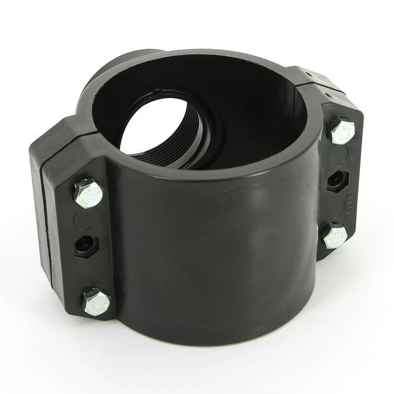 Седловая врезка Unidelta 110х2 4 болта для труб ПНД 1019110007