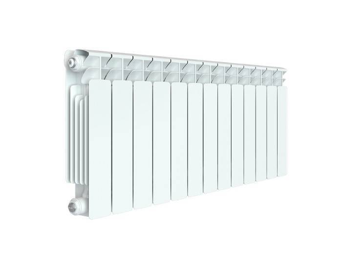 Радиатор биметаллический RIFAR Base 350 13 секций боковое подключение белый Base 350 13