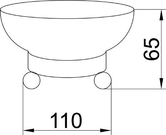 Мыльница настольная Boheme Hermitage бронза 10330