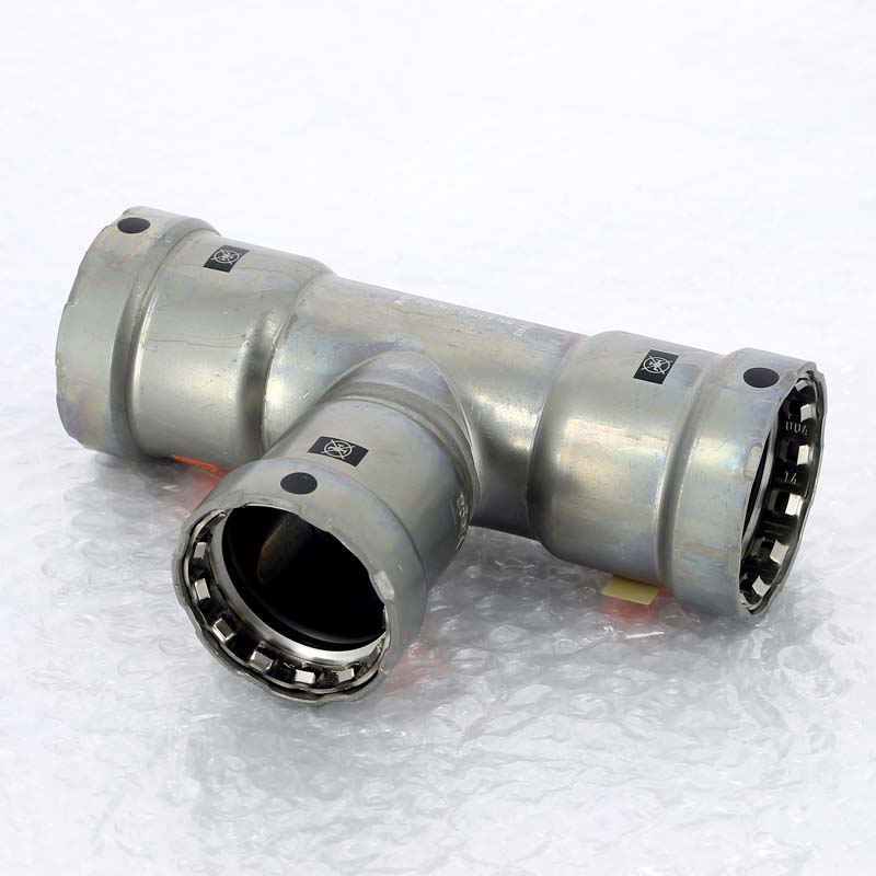 Тройник пресс Megapress Viega 1 1/2x1 1/4x1 1/2 695088