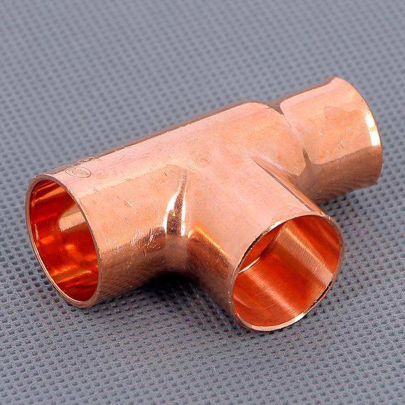 Тройник медный под пайку Viega 22х22х18 мм 104702