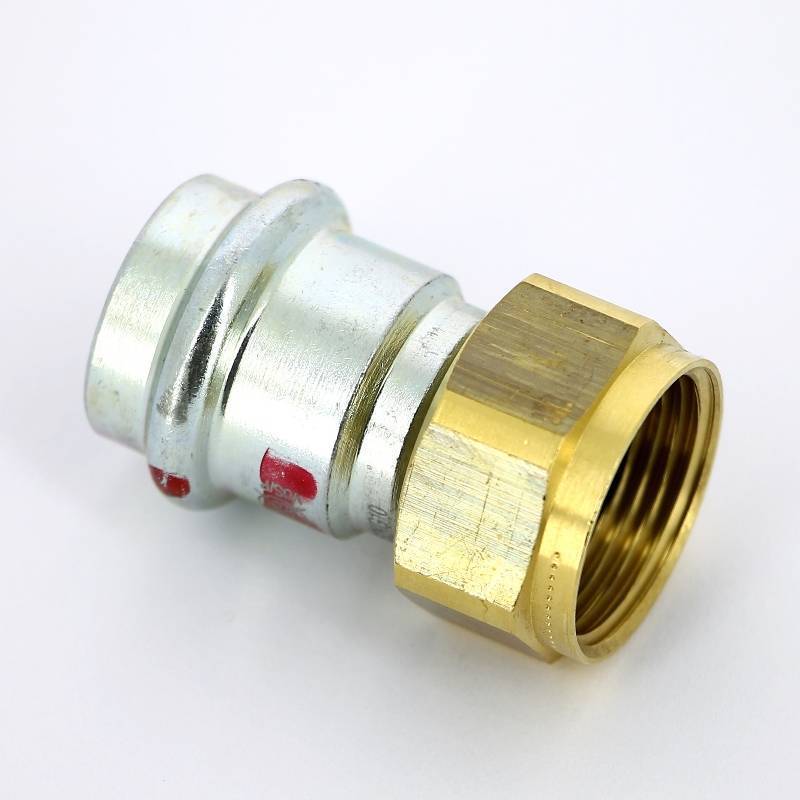 Муфта пресс Viega Prestabo с накидной гайкой 22х3/4 оцинкованная сталь 693091