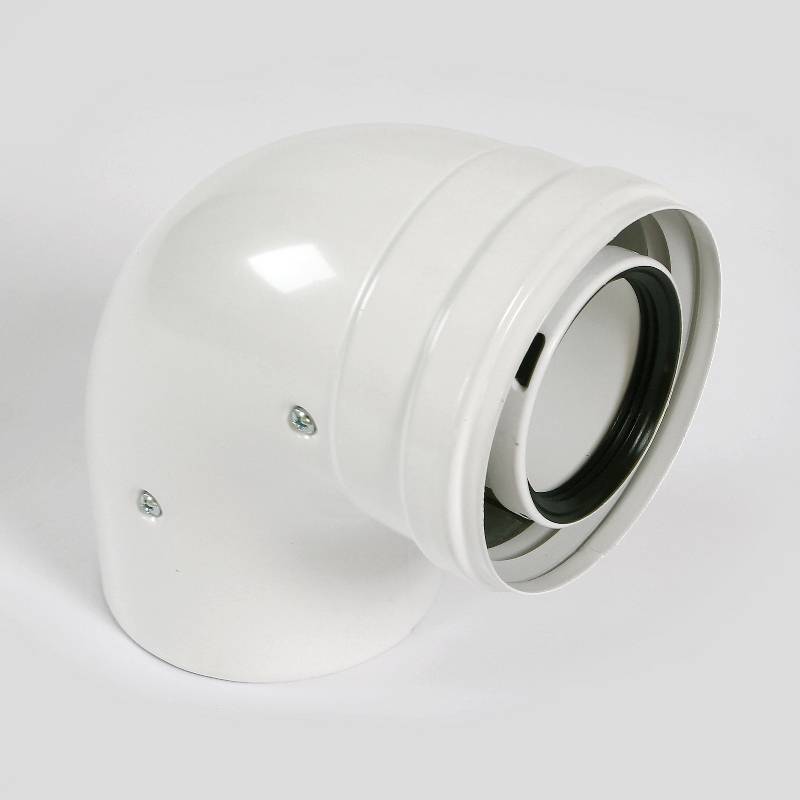 Отвод коаксиальный BAXI 80/125 мм 87° 714088711