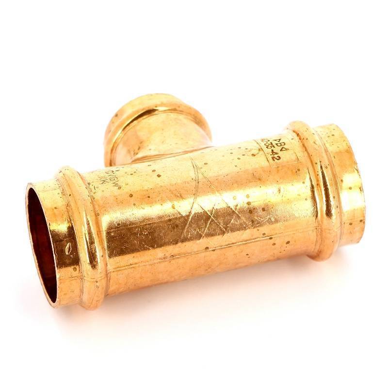 Тройник пресс IBP B Press 42х35х42 мм медь P5130 04235042