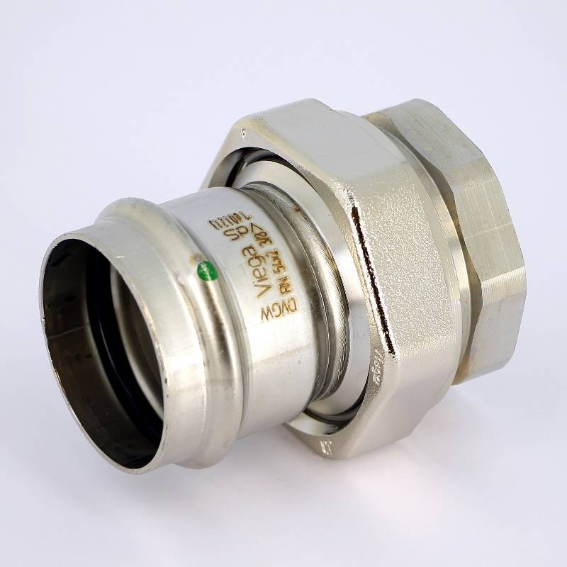 Муфта разъемная Viega Sanpress Inox 54х2 пресс-В с плоским уплотнением 437565