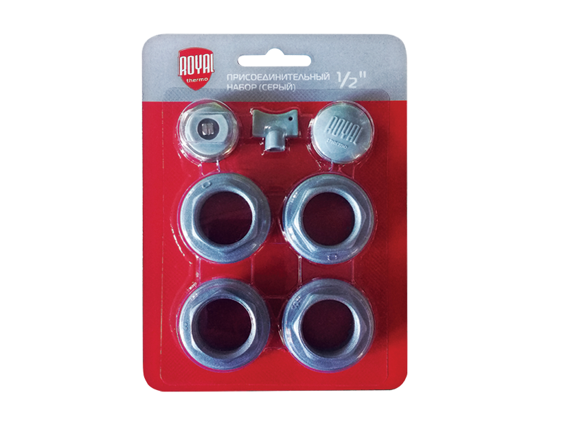 Набор присоединительный Royal Thermo 1/2 Silver RTE 07.0002