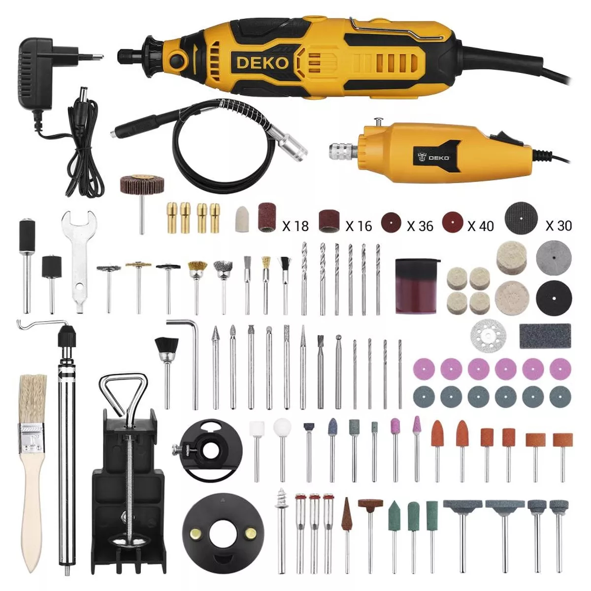 Набор граверов электрических Deko DKRT150 и DKRT200E с аксессуарами 237 шт 063-4185