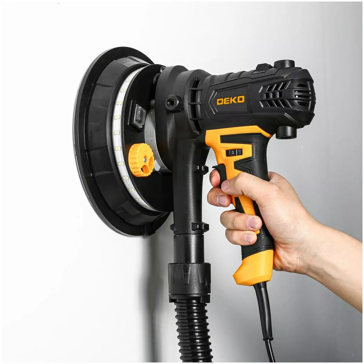 Шлифмашина эксцентриковая DEKO DKG900 900 Вт 180 мм для стен и потолков 063-4153