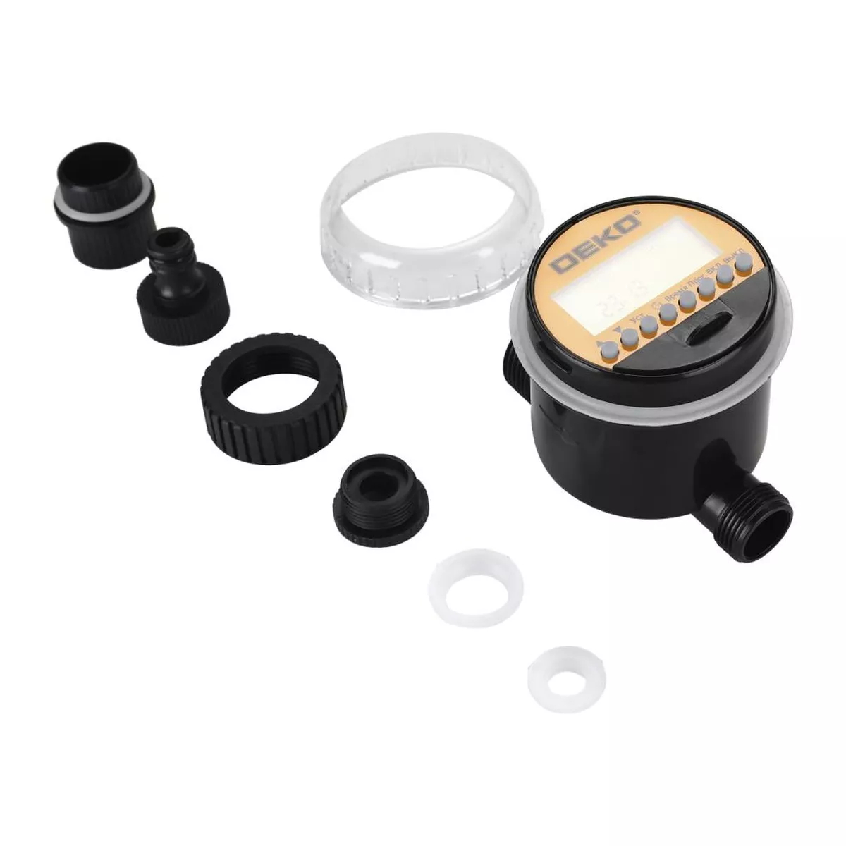 Таймер для полива электронный DEKO DKIT03 шаровой с ЖК-дисплеем 065-0923