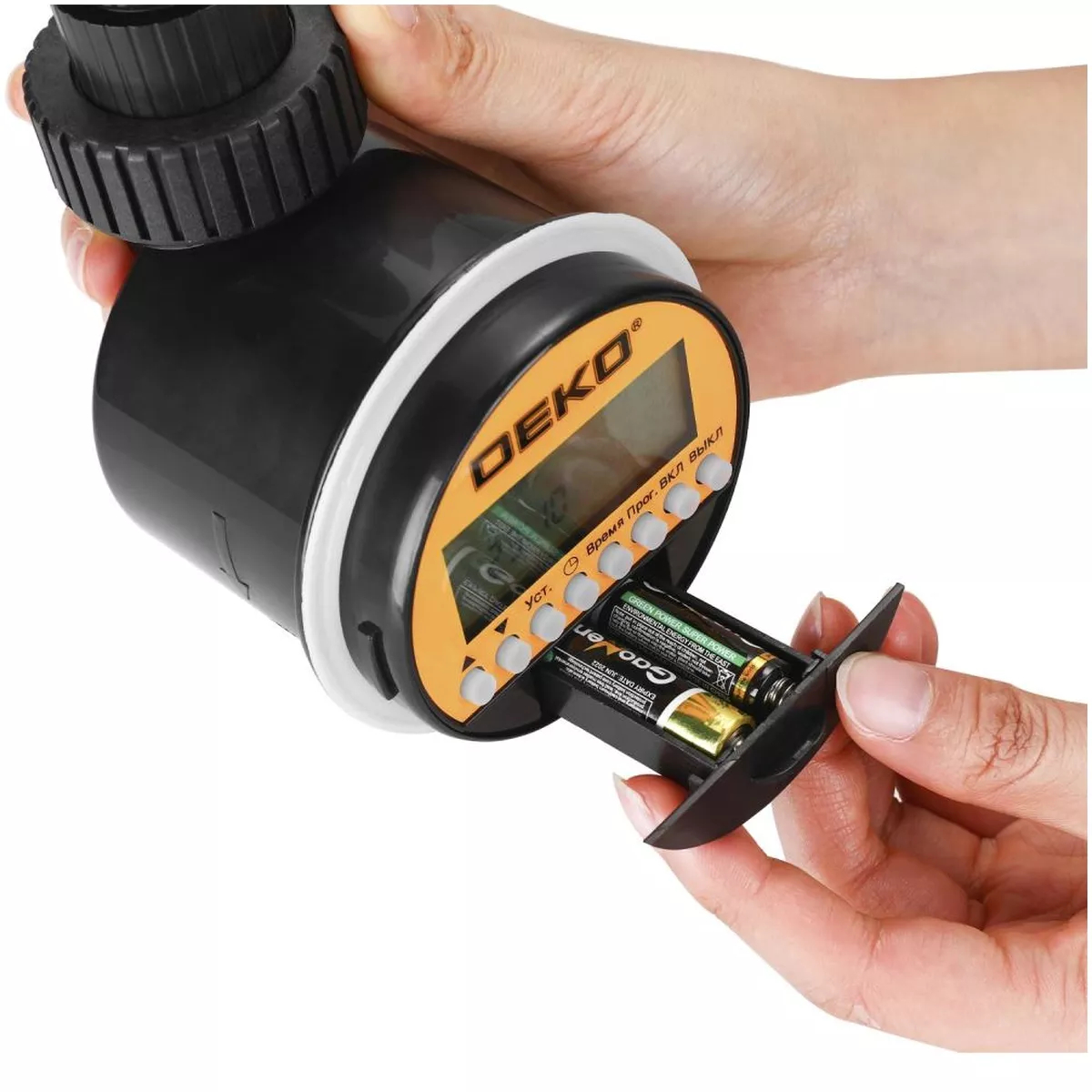 Таймер для полива электронный DEKO DKIT03 шаровой с ЖК-дисплеем 065-0923