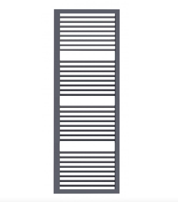 Полотенцесушитель водяной Lazzarini Asti 1420x600 мм антрацит прямой 386483