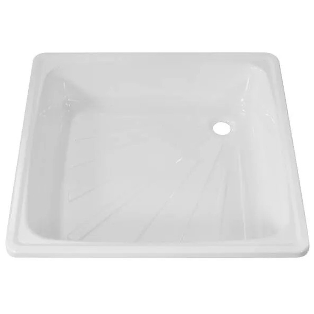 Поддон душевой Selena стальной квадратный 700x700x150 мм белый НС-1739929