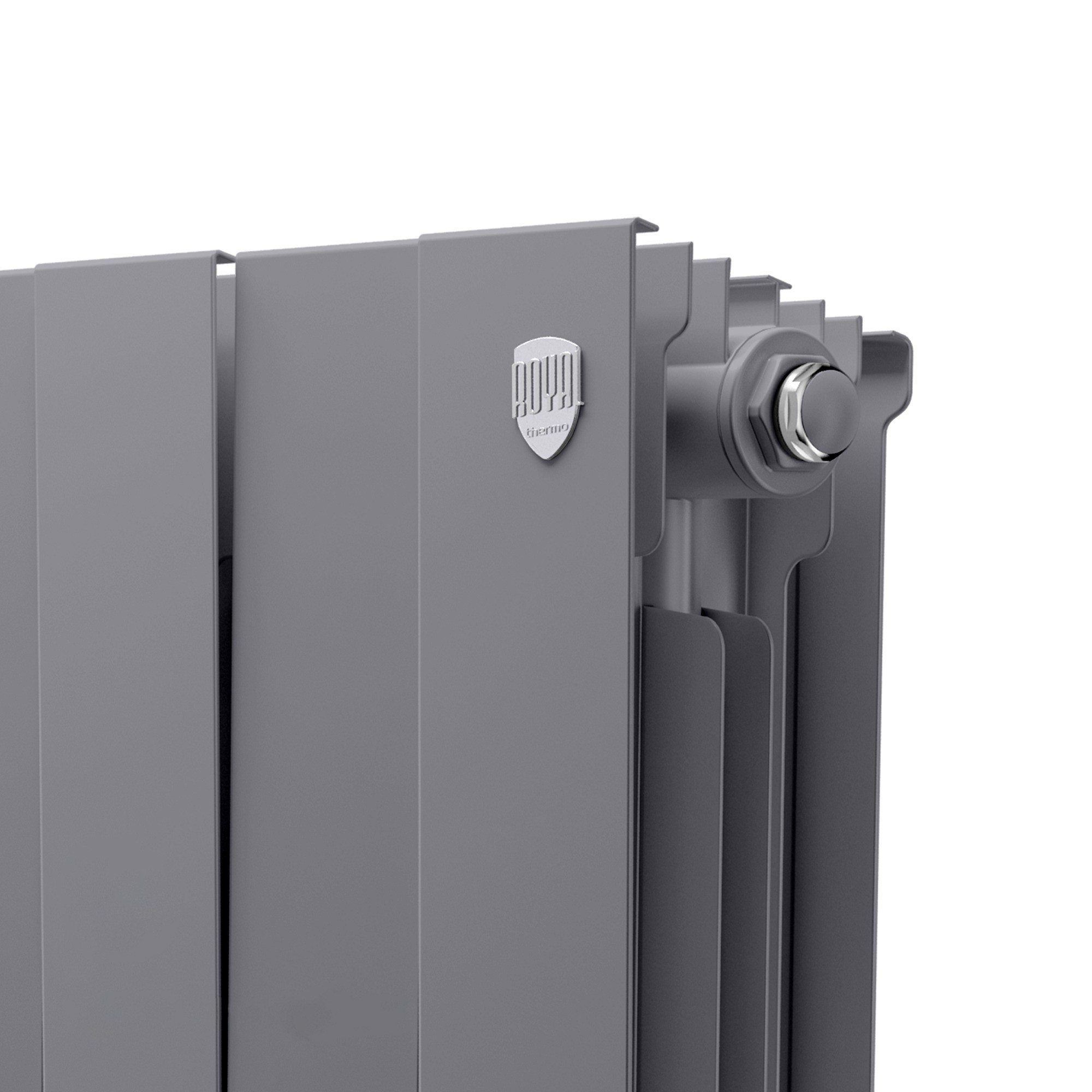 Радиатор биметаллический Royal Thermo PianoForte 300 10 секций боковое подключение серебристый 1682340