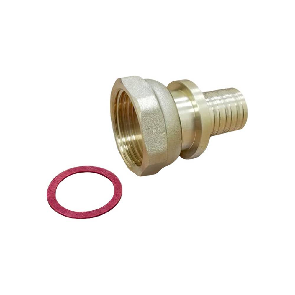 Муфта аксиальная переходная VARMEGA Slide-fit 25x1 с накидной гайкой латунь VM51817