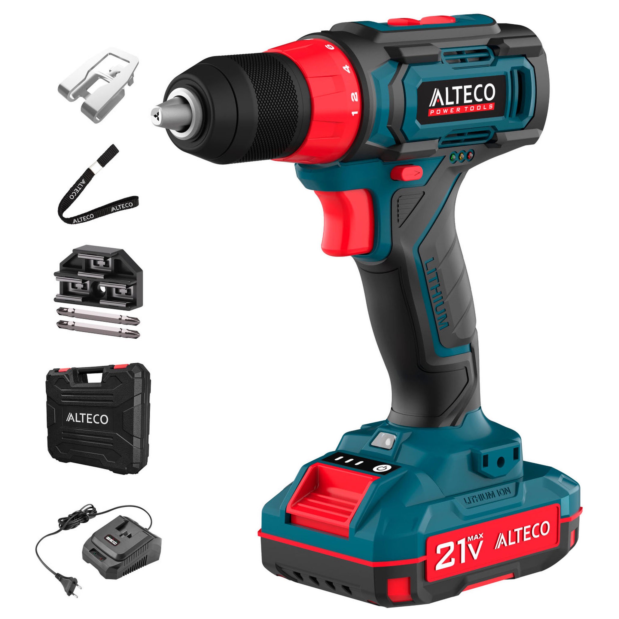 Дрель-шуруповерт аккумуляторная ALTECO CD 21-35 21 В CD 21-35