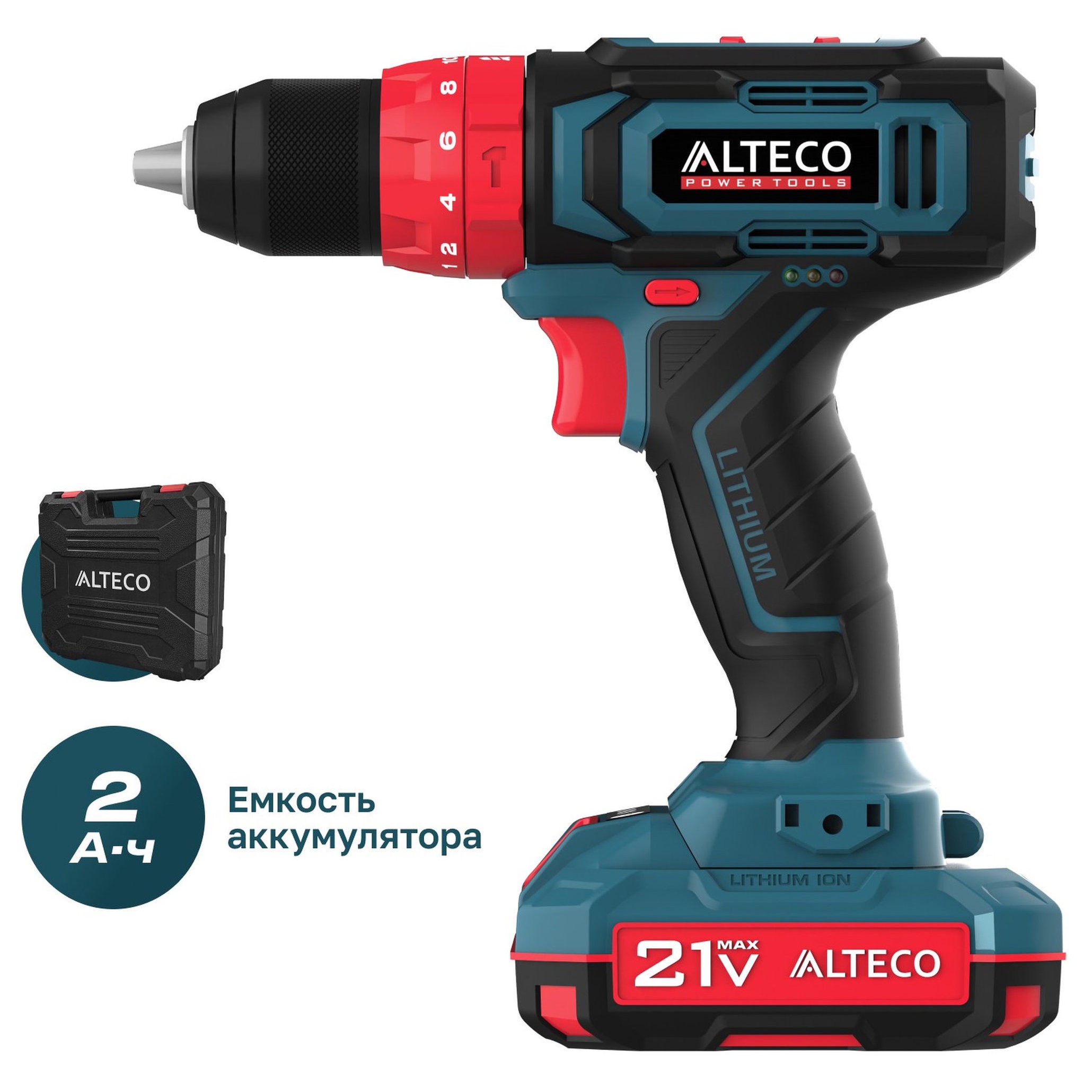 Аккумуляторная ударная дрель-шуруповерт ALTECO CID 21-35