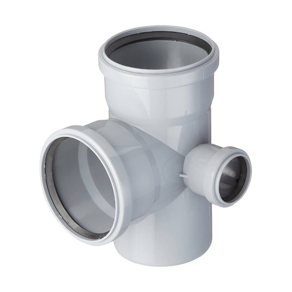 Крестовина двухплоскостная VALFEX PP-H для внутренней канализации 110x110x50 мм правая 28211150