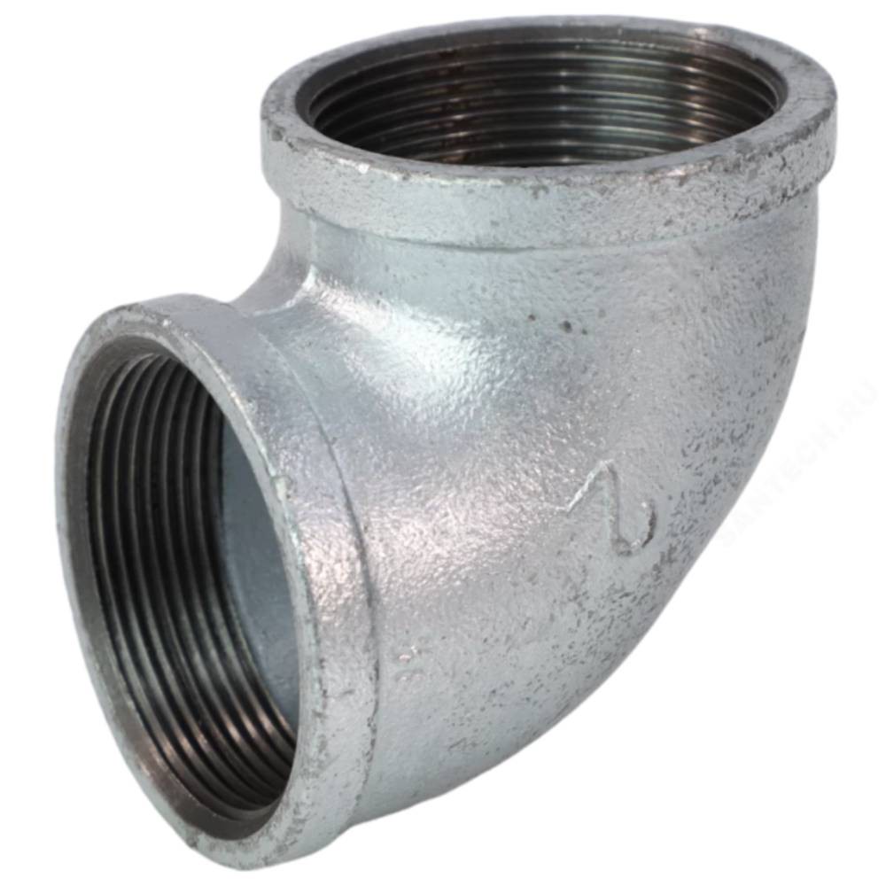 Угольник чугунный оцинкованный FITTEX Ду25 1 ВР-ВР 1726181