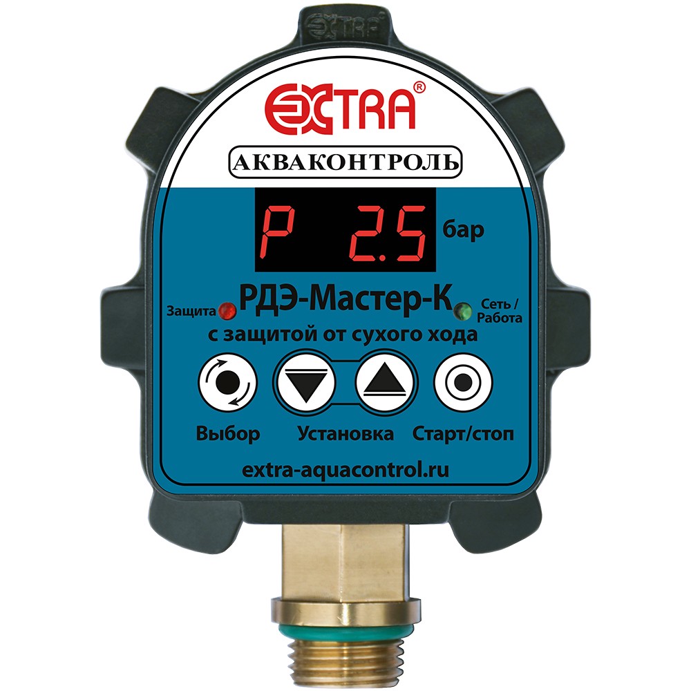 Реле давления EXTRA Акваконтроль РДЭ-Мастер-К-10-2,2 электронное с изолированным выходом 1743433