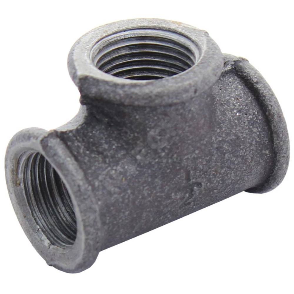 Тройник чугунный FITTEX Ду15 1/2 ВВ черный 1726129