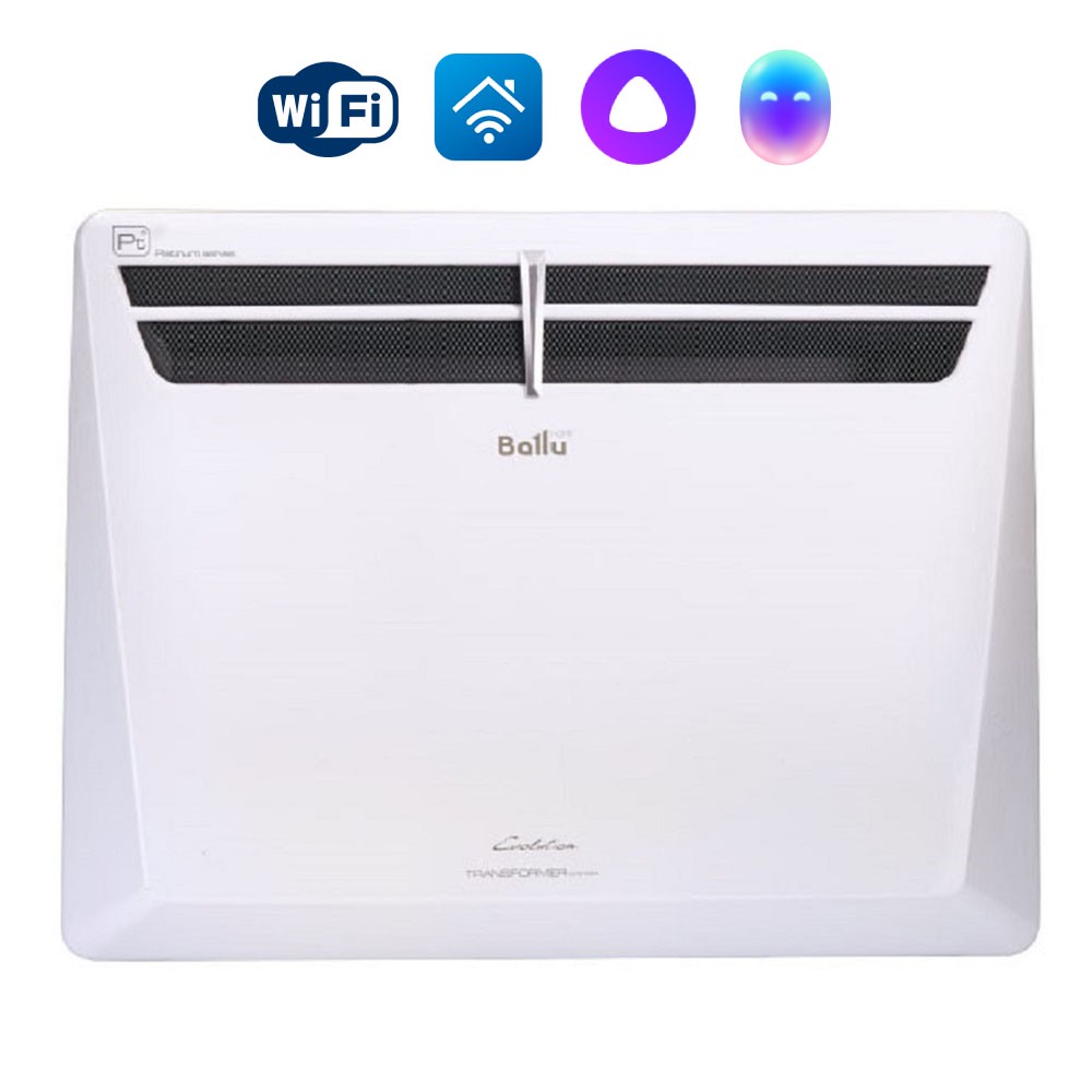 Конвектор электрический Ballu Evolution Transformer BEC/EVU-1500-2.5I инверторный с блоком управления BEC/EVU-1500-2.5I