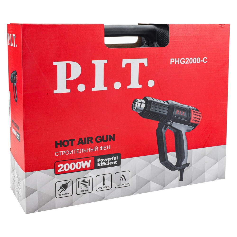Фен технический P.I.T. PHG2000-C МАСТЕР 2000 Вт кейс PHG2000-C