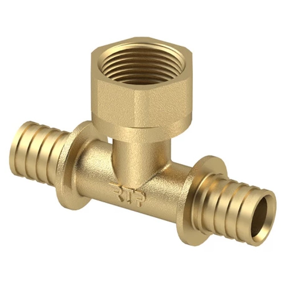 Тройник переходной РТП аксиальный 16x1/2x16 мм внутренняя резьба латунь 31101