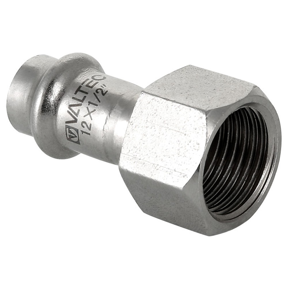 Соединитель пресс Valtec из нержавеющей стали ВР 18 мм x 1/2 VTi.902.I.1804 (уп. 5 шт)
