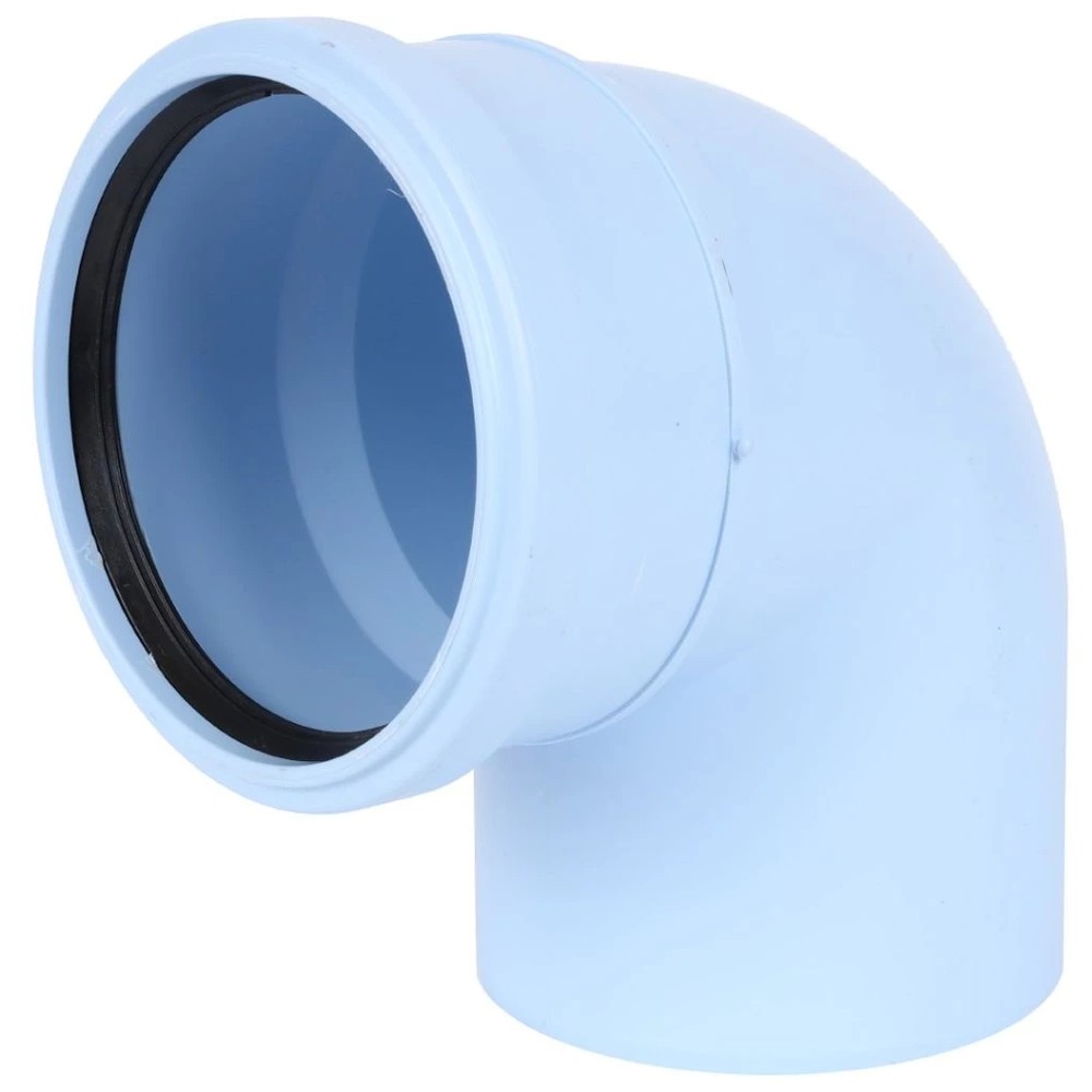 Отвод для водостока Синикон Rain Flow 110/87° ПП с раструбом голубой 141188