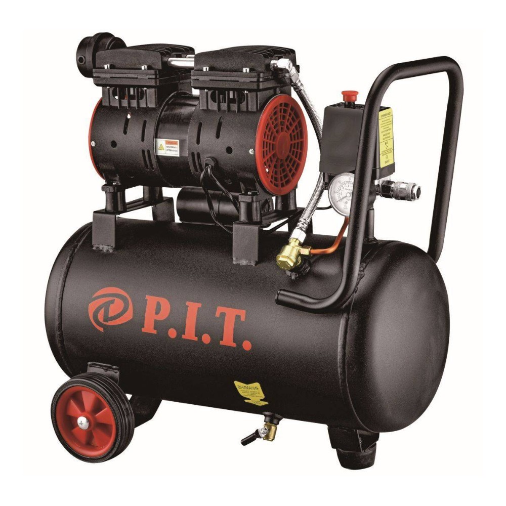Компрессор безмасляный P.I.T. PAC24-C1 0.6 кВт 110 л/мин 24 л 8 бар PAC24-C1