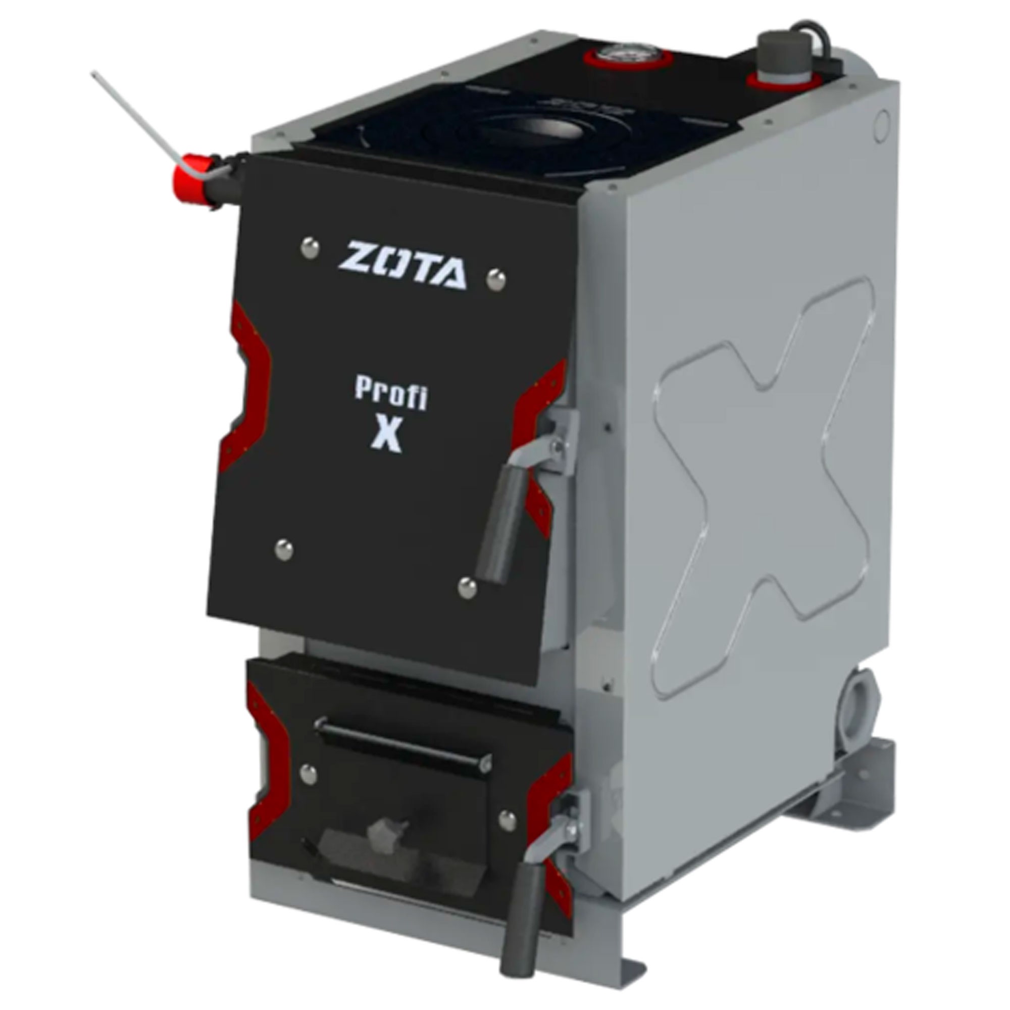 Котел твердотопливный ZOTA Master-X 12П с плитой 12 кВт MS4931120012