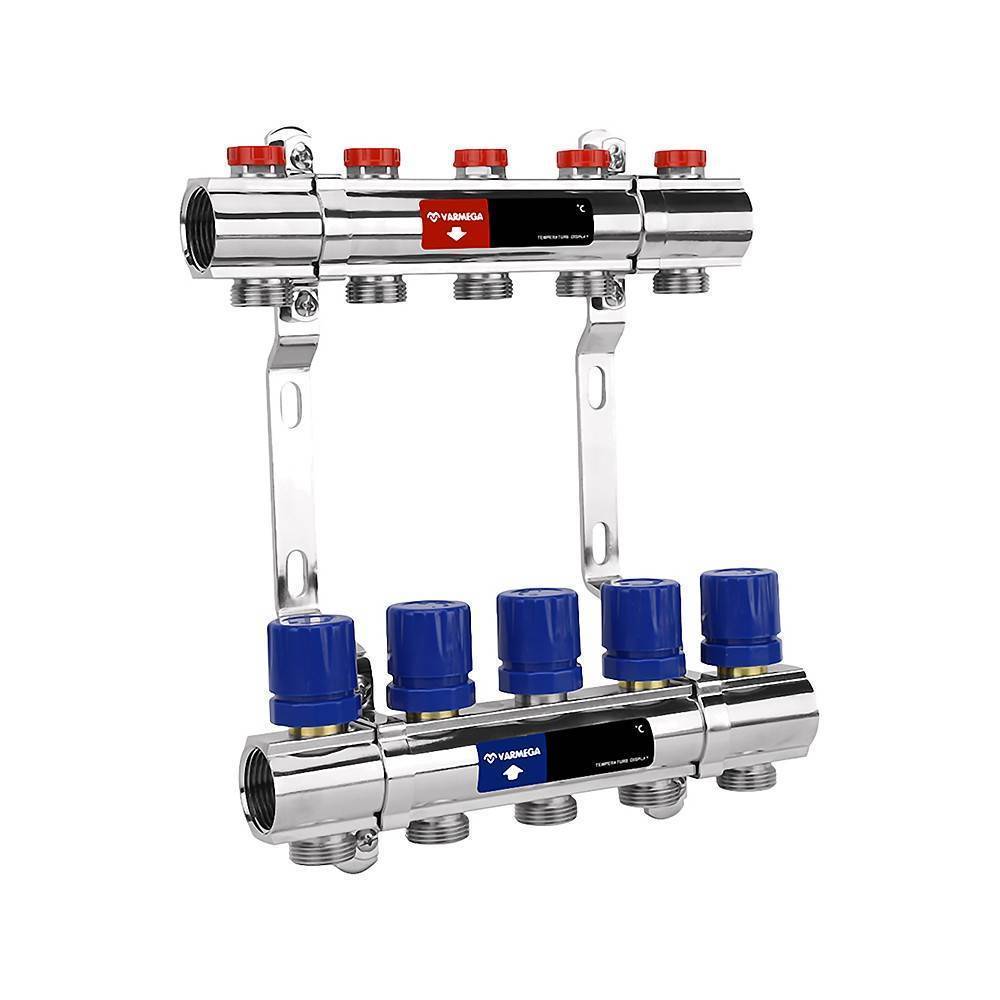 Группа коллекторная Varmega 1 x 2 выхода 3/4 EK латунь VM15802