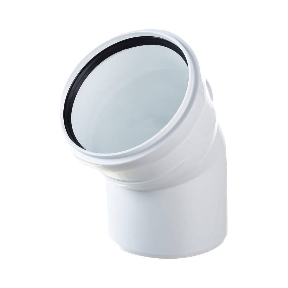 Отвод канализационный ПОЛИТЭК Polytron Comfort 110х45° бесшумный 100001145