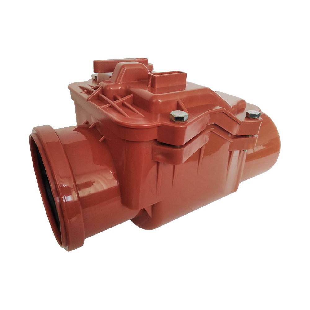 Клапан обратный Политэк Пайп для наружной канализации 110 мм НС-1306768