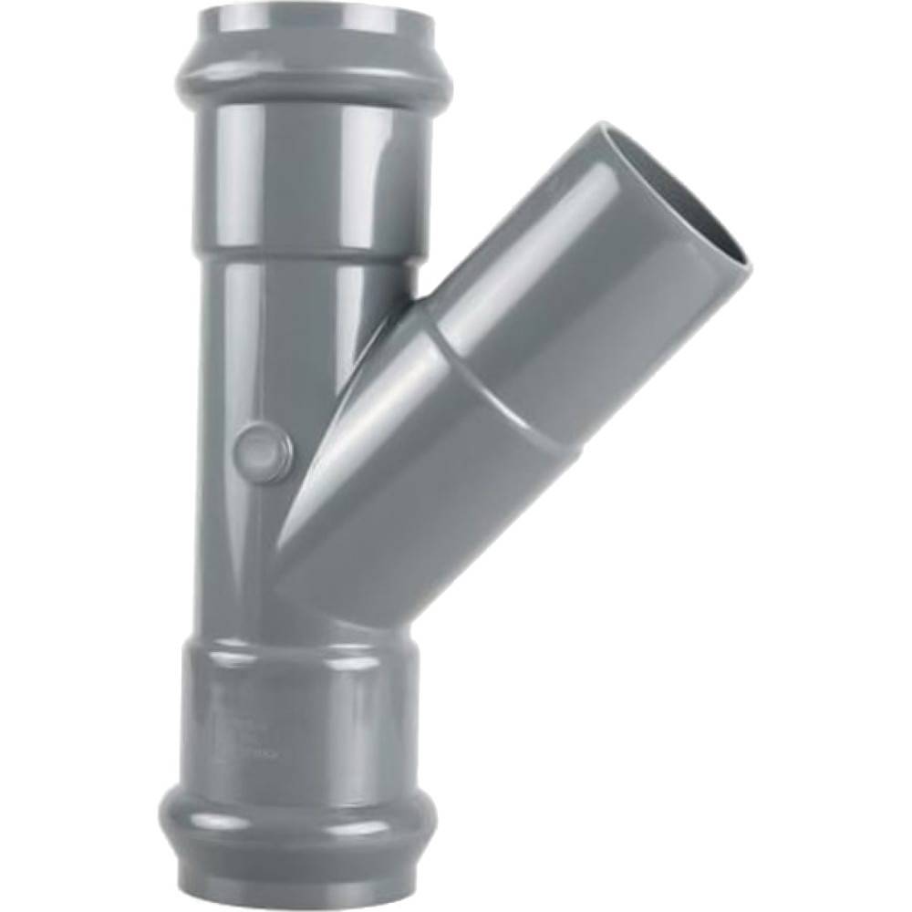 Тройник ПВХ раструбный Хемкор 160x160 мм 45° НС-1455403