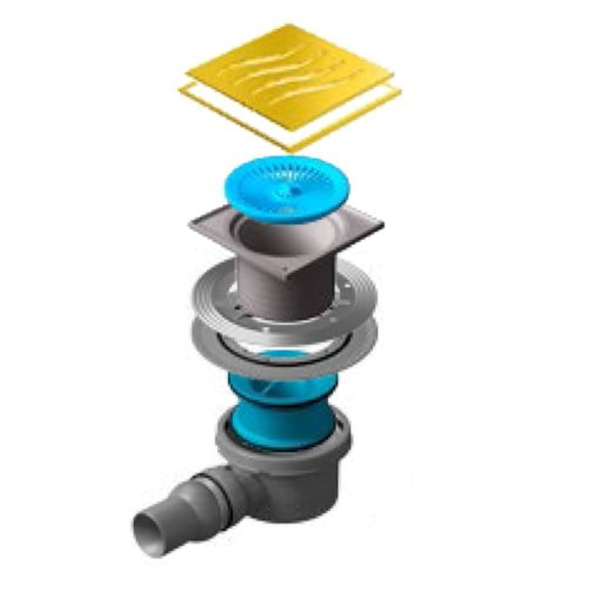 Трап точечный Peštan Confluo Standard 15x15 см Tide 1 Gold 13000101