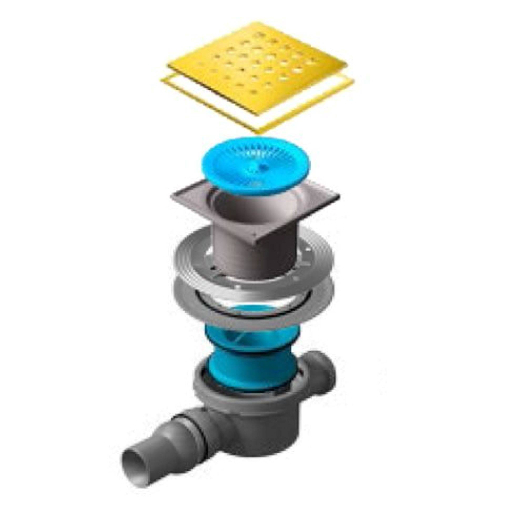 Трап точечный Pestan Confluo Standard 150х150 мм Drops 2 Gold 1519565